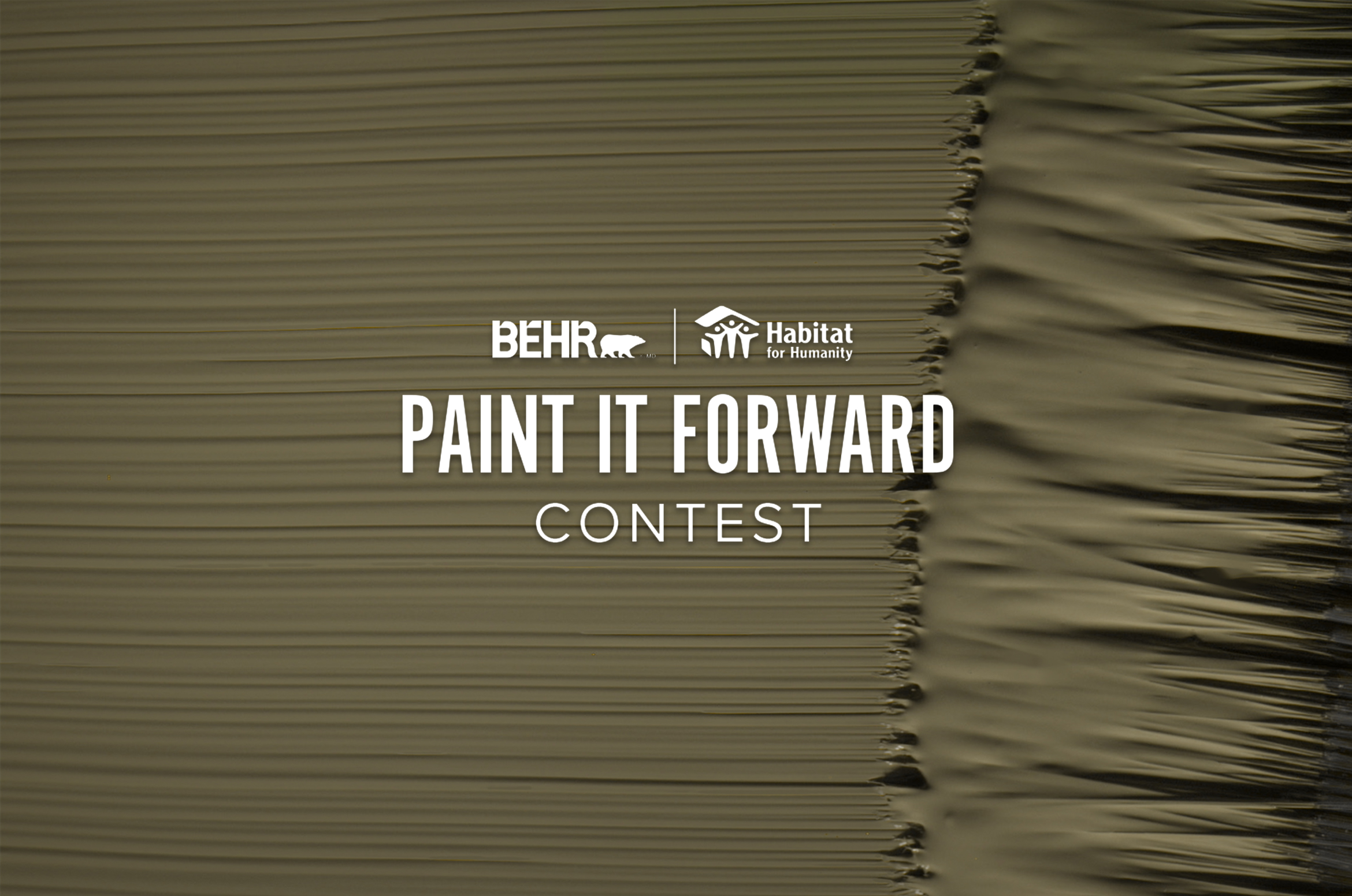 BEHR and Habitat for Humanity Paint It Forward Sweepstakes