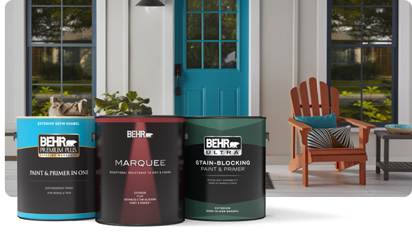 exterior paint cans