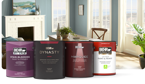 interior paint cans
