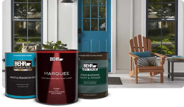 exterior paint cans