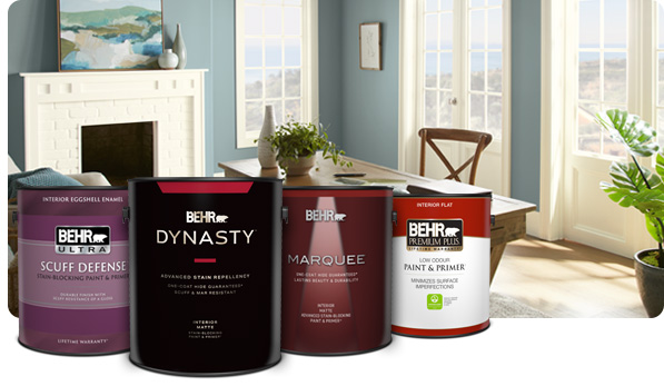 interior paint cans