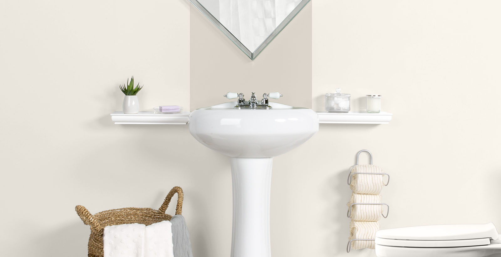 grey eclectic cozy & inviting bathroom