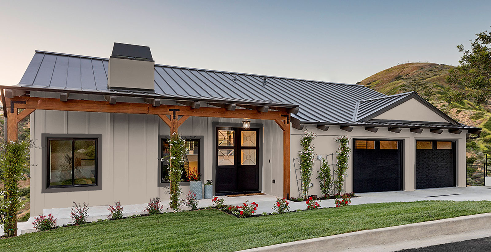 warm rustic charm farmhouse home exterior
