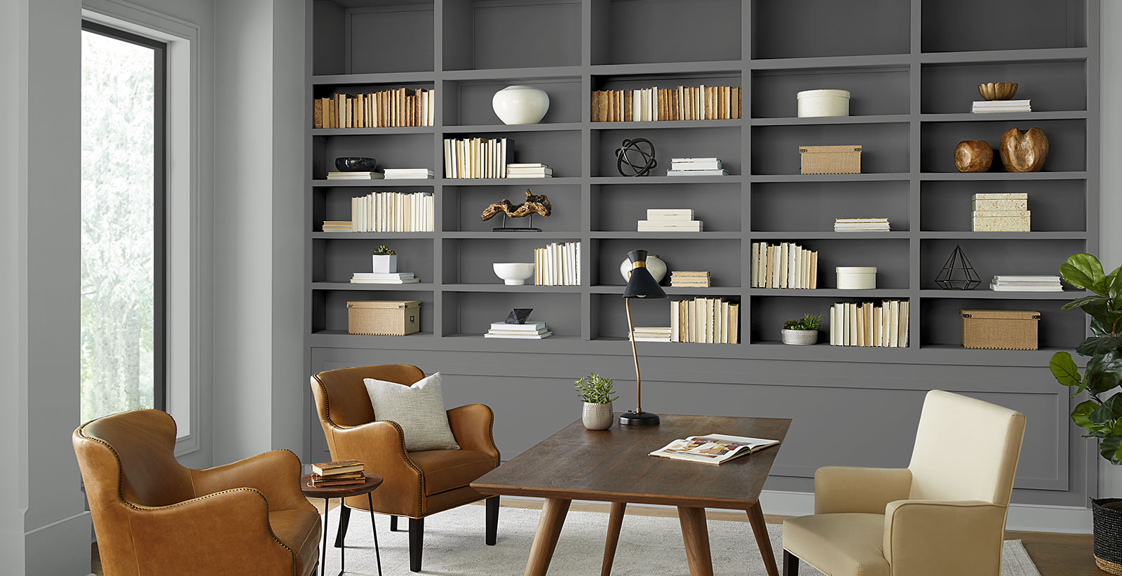 grey classic bold & dramatic office