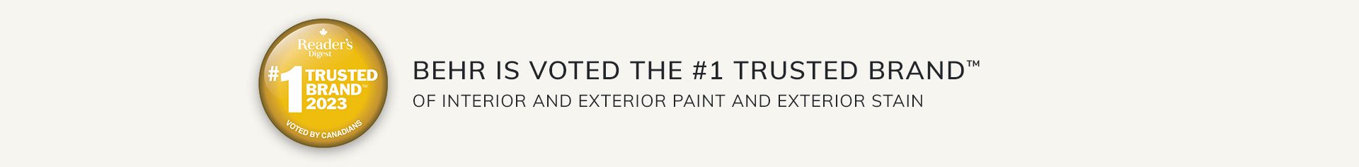 Most Trusted Brand badge 2023