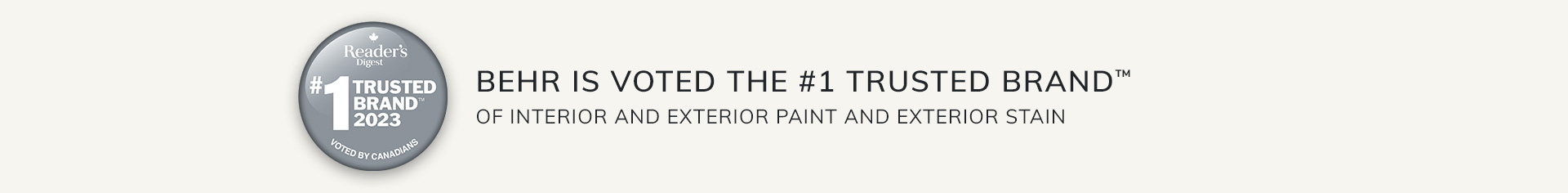 Most Trusted Brand badge 2023