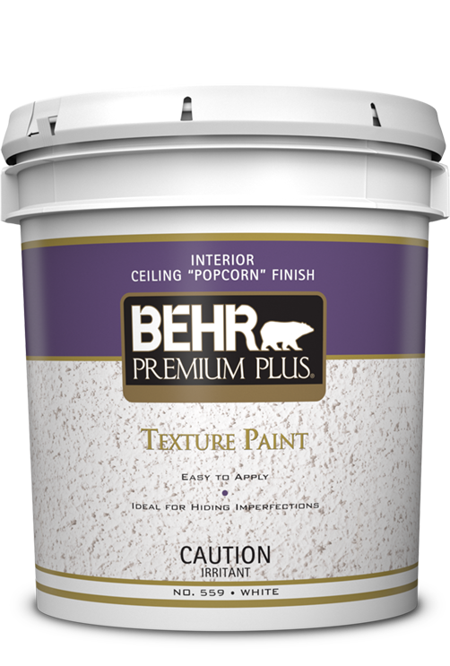 Interior Ceiling Popcorn Finish, BEHR PREMIUM PLUS® Texture Paint