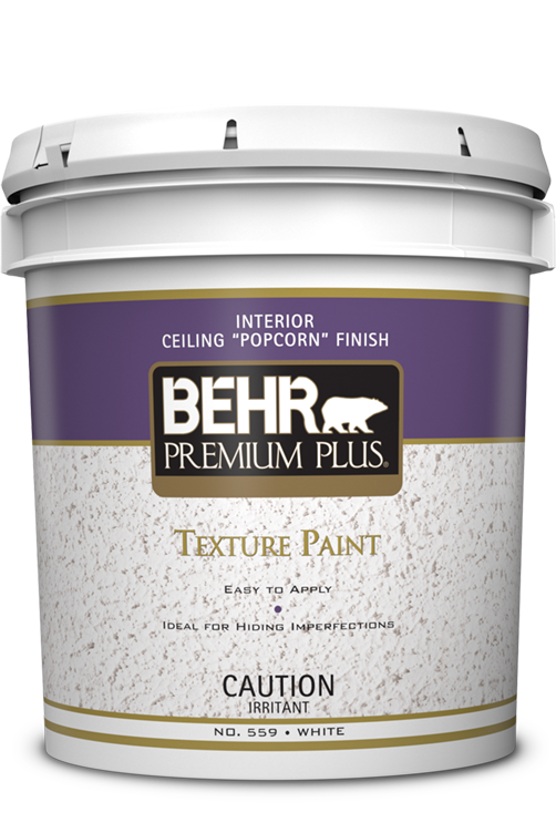 Interior Ceiling Popcorn Finish  BEHR PREMIUM PLUS® Texture Paint