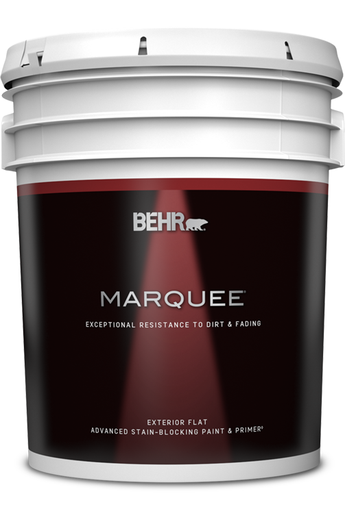 5 gal pail of Behr Marquee Exterior Paint, flat