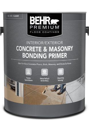 Can of Behr Premium Concrete and Masonry Bonding Primer