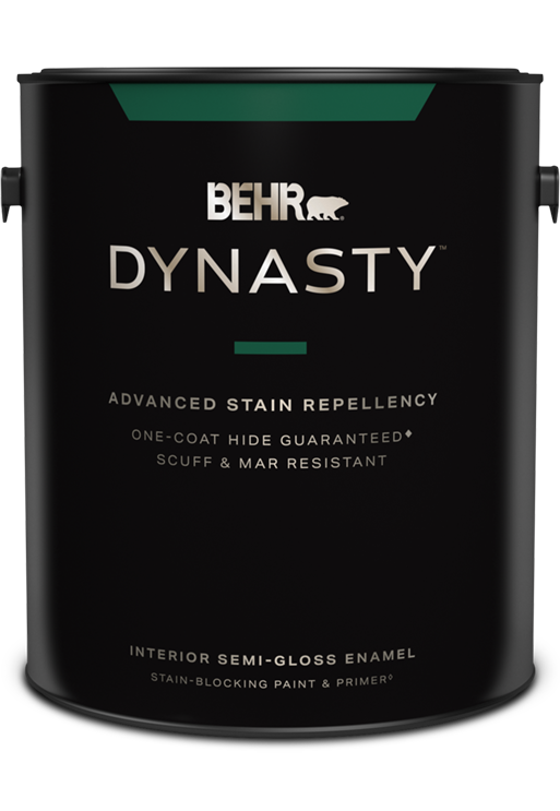 1 gal can of Dynasty Interior Paint, semi-gloss enamel