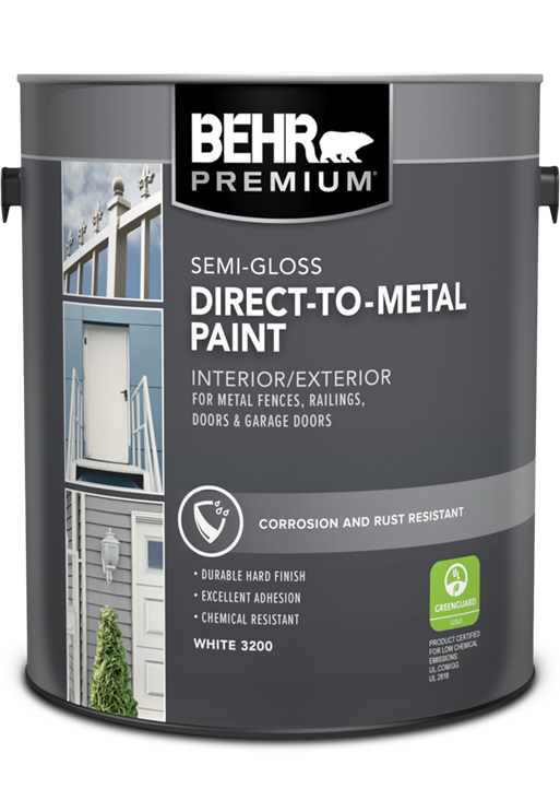 How to Paint Metal Doors - Semigloss Design