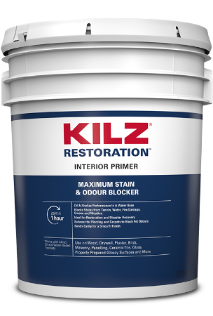 Bucket of Kilz Restoration Primer