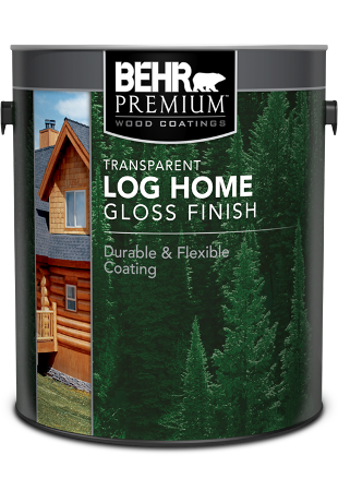BEHR PREMIUM<sup>®</sup> Transparent Log Home Gloss Finish