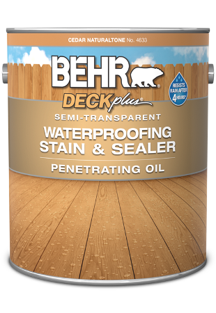 Deckplus Semi-Transparent Waterproofing Wood Finish Oil