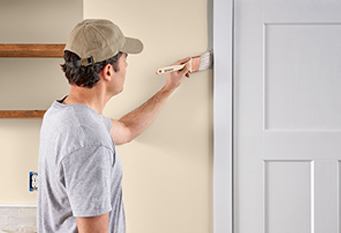 Painting door trim