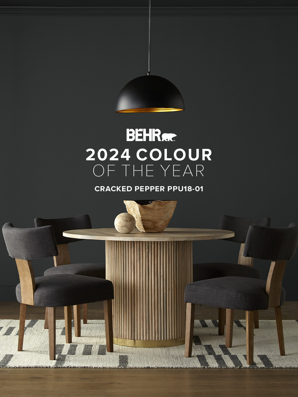 Cracked  Pepper PPU18-01- BEHR 2024 Colour of the Year