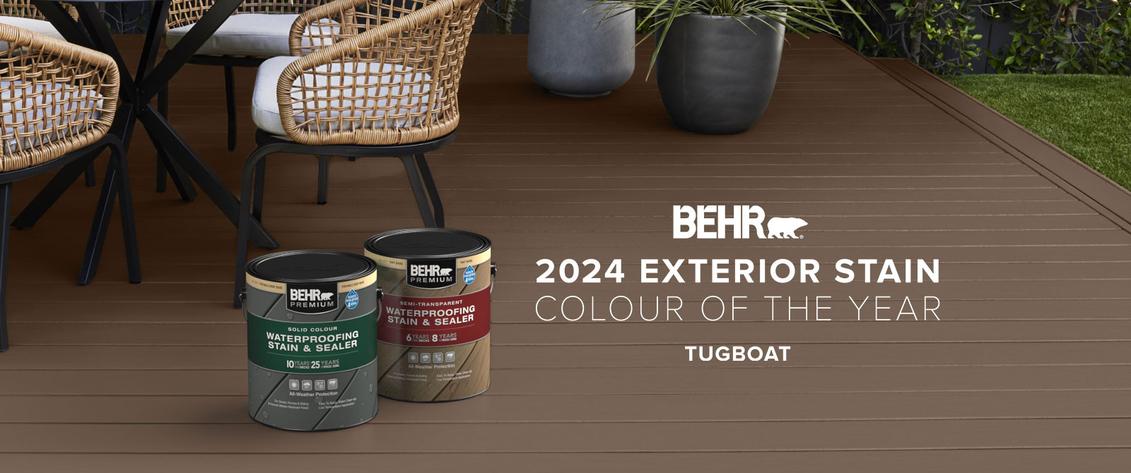 Learn more about BEHR 2024 Exterior Colour of the Year - Tugboat