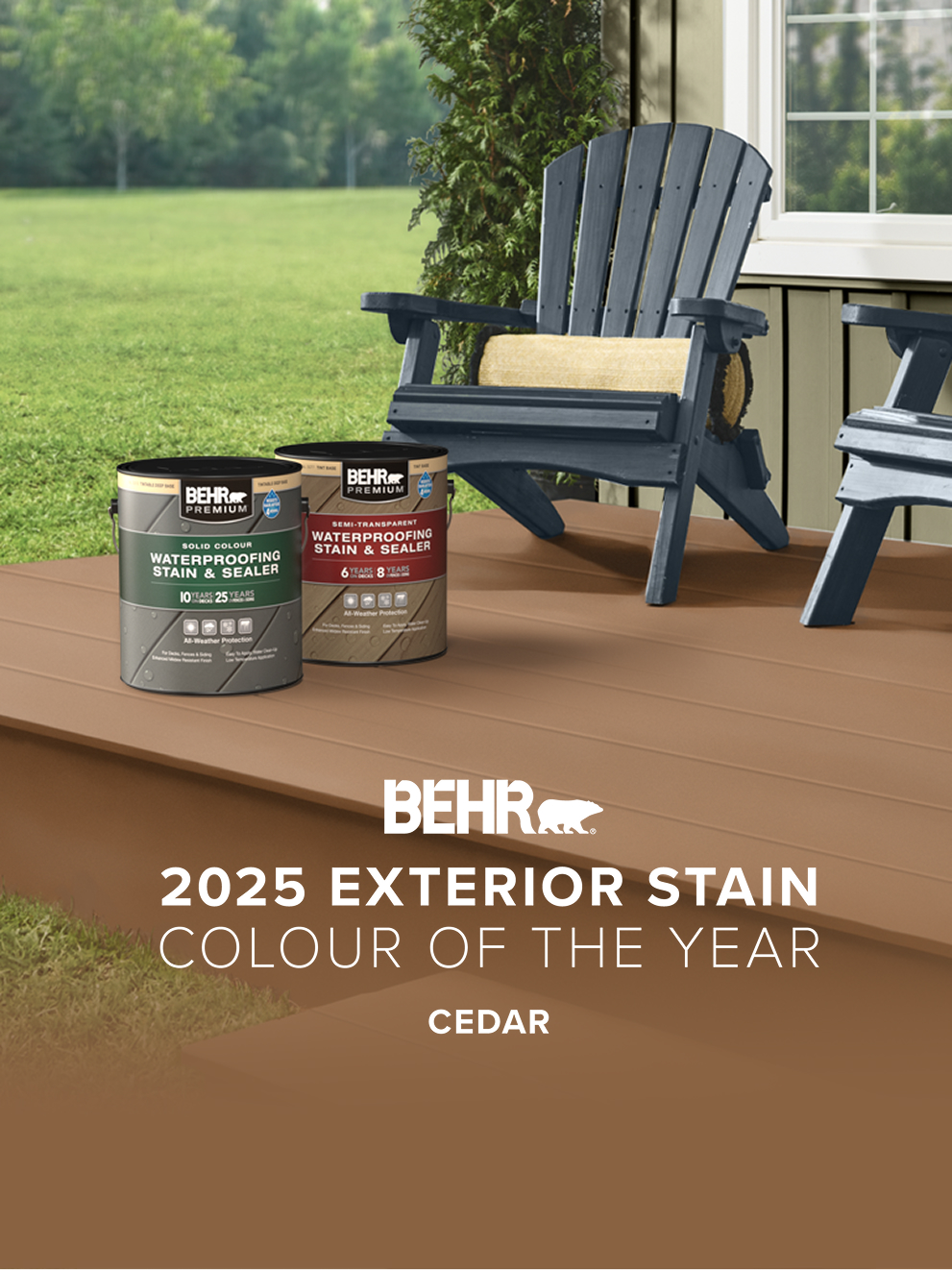 Mobile version of the BEHR 2025 Exterior Colour of the Year - Cedar