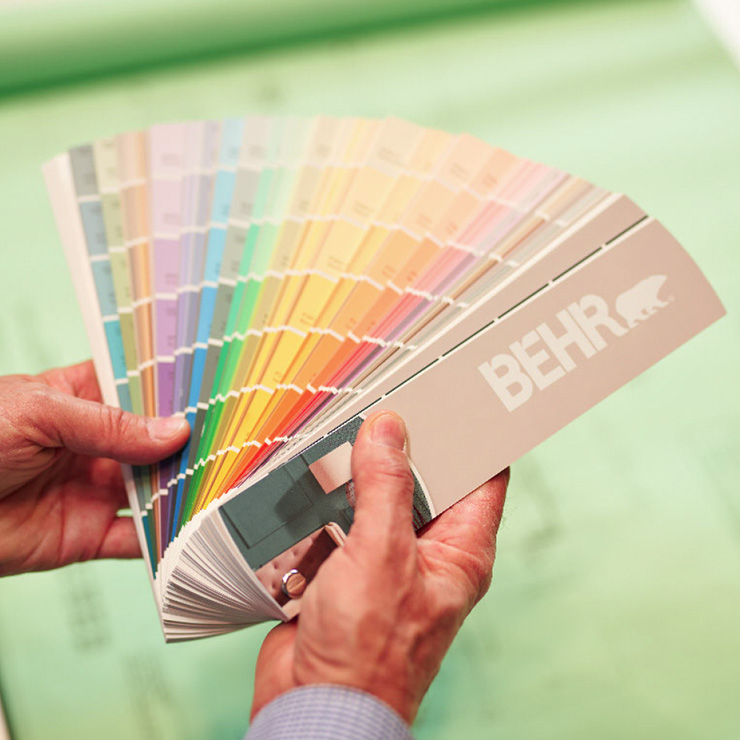 BEHR Colour tools such as fan decks, colour samples and colour books