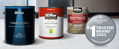Most Trusted Brand of Interior & Exterior Paint & Exterior Stain according to 2023 Readers Digest Most Trusted Brand Survey