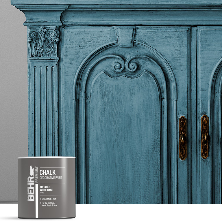 Behr Interior Decorative finishes products landing page mobile image.