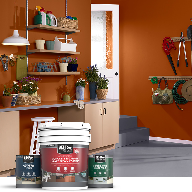 Behr Pro interior floor products landing page mobile image.