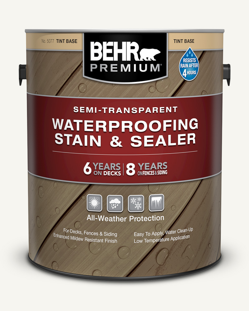 1 gal Behr Premium Semi-Transparent Waterproofing Stain & Sealer